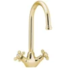 Deva Venetian Mono Sink Mixer With Swivel Spout - Gold -Espaces Bain Shop sm057501l