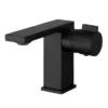 Toreno Casa Mono Basin Mixer Tap Matt Black -Espaces Bain Shop ta32bmb detail1