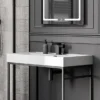 Toreno Casa Cloakroom Tap Matt Black -Espaces Bain Shop ta32mb d1