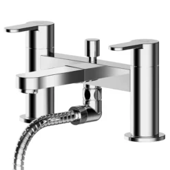 Asquiths Sanctity Deck Mounted Bath Shower Mixer With Shower Kit
