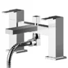 Asquiths Revival Deck Mounted Bath Shower Mixer With Shower Kit