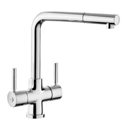 Rangemaster Aquadisc 5 Kitchen Mixer Tap With Pull Out Rinser