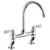 Rangemaster Traditional Belfast Bridge Kitchen Mixer Tap - Chrome -Espaces Bain Shop tbl3cmcm l