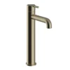 Heritage Dartmouth Tall Basin Mixer - Brushed Brass -Espaces Bain Shop tdacbbt04