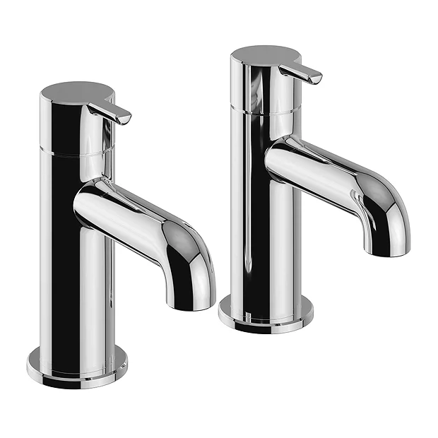 Heritage Dartmouth Bath Pillar Taps - Chrome 3 Heritage Dartmouth Bath Pillar Taps - Chrome