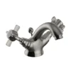 Heritage Dawlish Mono Basin Mixer With Pop-up Waste - Brushed Nickel -Espaces Bain Shop tdcn04