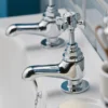Heritage - Dawlish Basin Pillar Taps - Chrome -Espaces Bain Shop tdcrg00 d1
