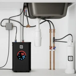 The Tap Factory Pulsa Chrome 4 In 1 Instant Hot Water Tap -Espaces Bain Shop tfhottap1 d2