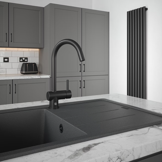 The Tap Factory Black Vibrance Solo Kitchen Mixer Tap 3 The Tap Factory Black Vibrance Solo Kitchen Mixer Tap