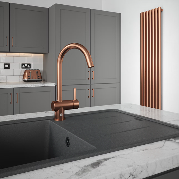 The Tap Factory Brushed Copper Vibrance Solo Kitchen Mixer Tap 3 The Tap Factory Brushed Copper Vibrance Solo Kitchen Mixer Tap