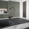 The Tap Factory Gun Metal Vibrance Solo Kitchen Mixer Tap -Espaces Bain Shop tfvibtap1gun gunmetal