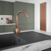 The Tap Factory Brushed Copper Vibrance Duo Kitchen Mixer Tap -Espaces Bain Shop tfvibtap2cop copper