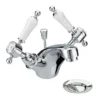 Heritage - Glastonbury Mono Basin Mixer With Pop-up Waste - Chrome 2 Heritage - Glastonbury Mono Basin Mixer With Pop-up Waste - Chrome -Espaces Bain Shop tgrc04 l
