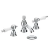 Heritage - Glastonbury 3 Hole Basin Mixer With Pop-up Waste - Chrome -Espaces Bain Shop tgrc06 l