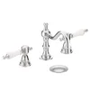 Heritage Glastonbury 3 Tap Hole Swivel Spout Basin Mixer With Pop-up Waste - Chrome