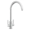 Rangemaster Intense Chrome Dual Lever Kitchen Tap -Espaces Bain Shop tid1cm l