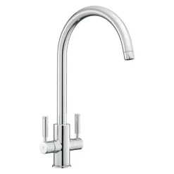 Rangemaster Intense Chrome Dual Lever Kitchen Tap