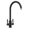 Rangemaster Intense Matt Black Dual Lever Kitchen Tap 1 Rangemaster Intense Matt Black Dual Lever Kitchen Tap -Espaces Bain Shop tid1mb l
