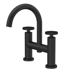 Hudson Reed Revolution Matt Black Industrial Bath Filler