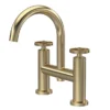 Hudson Reed Revolution Brushed Brass Industrial Bath Filler -Espaces Bain Shop tiw853l