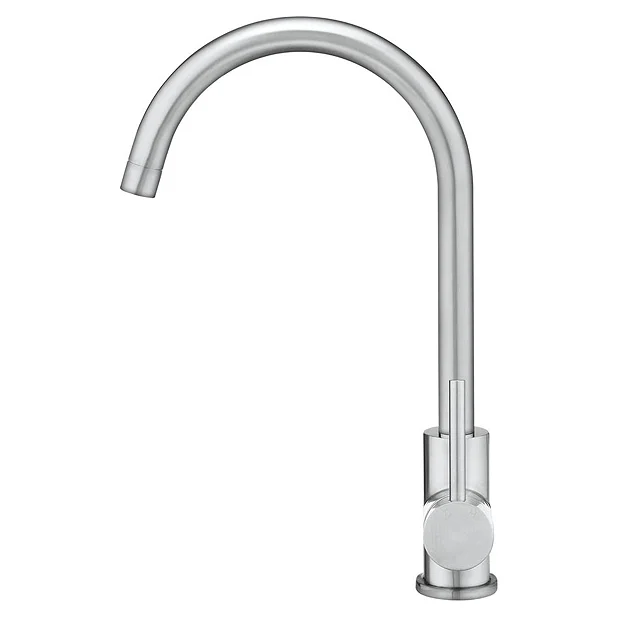 Crosswater Tropic Side Lever Kitchen Mixer - Brushed Stainless Steel 3 Crosswater Tropic Side Lever Kitchen Mixer - Brushed Stainless Steel