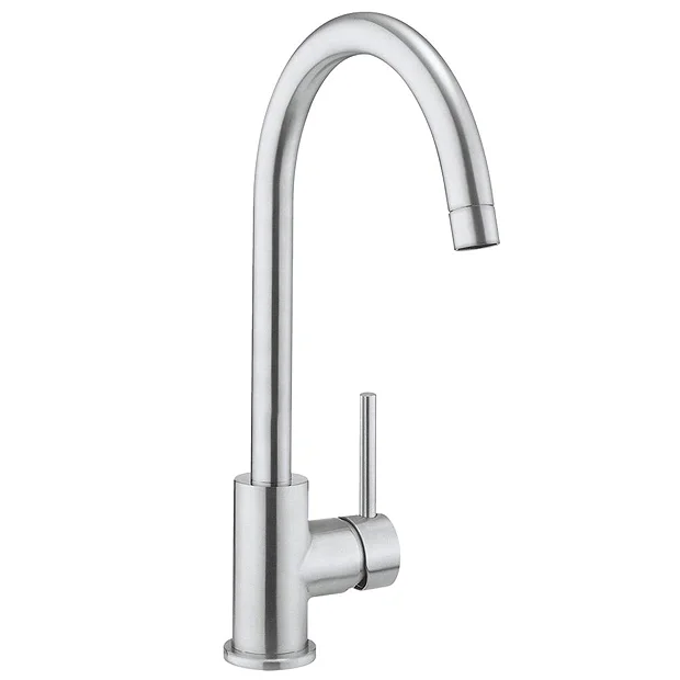 Crosswater Tropic Side Lever Kitchen Mixer - Brushed Stainless Steel 4 Crosswater Tropic Side Lever Kitchen Mixer - Brushed Stainless Steel - Image 2