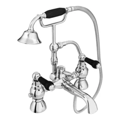 Chatsworth 1928 Traditional Black Lever Bath Shower Mixer Tap With Shower Kit 5 Chatsworth 1928 Traditional Black Lever Bath Shower Mixer Tap With Shower Kit -Espaces Bain Shop trad011dblk l