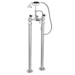 Chatsworth 1928 Traditional Black Lever Freestanding Bath Shower Mixer Tap 7 Chatsworth 1928 Traditional Black Lever Freestanding Bath Shower Mixer Tap -Espaces Bain Shop trad011dblkfs l