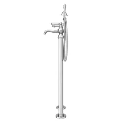 Chatsworth 1928 Traditional White Lever Freestanding Bath Shower Mixer Tap -Espaces Bain Shop trad011dfs d4