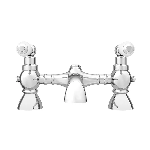 Chatsworth 1928 Traditional White Lever Bath Filler Tap 7 Chatsworth 1928 Traditional White Lever Bath Filler Tap - Image 5