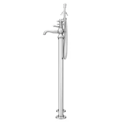 Chatsworth 1928 Traditional Crosshead Freestanding Bath Shower Mixer Tap -Espaces Bain Shop trad03dfs d4