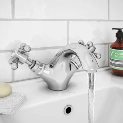 Chatsworth 1928 Traditional Crosshead Mono Basin Mixer Tap -Espaces Bain Shop trad05d d3