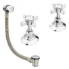 Chatsworth Traditional Deck Bath Side Valves With Freeflow Bath Filler -Espaces Bain Shop trdsvpack detail1