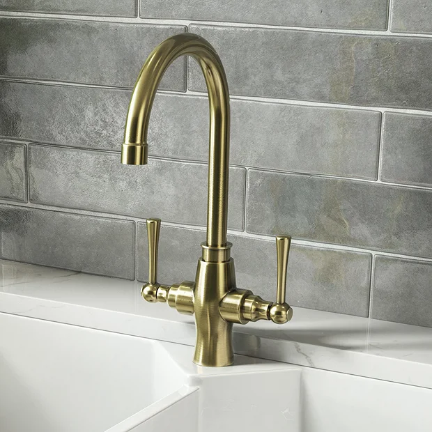 Trafalgar Brushed Brass Kitchen Tap 4 Trafalgar Brushed Brass Kitchen Tap - Image 2
