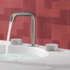 Crosswater 3ONE6 Stainless Steel Deck Mounted 3 Hole Set Basin Mixer -Espaces Bain Shop ts135dns d2