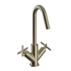 Heritage Salcombe Mono Basin Mixer - Brushed Brass -Espaces Bain Shop tsacbb04