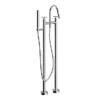 Heritage Salcombe Floor Standing Bath Shower Mixer - Chrome -Espaces Bain Shop tsacc171