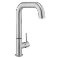 Crosswater - Cucina Tube Side Lever Kitchen Mixer - Stainless Steel -Espaces Bain Shop tu713ds l