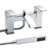 Nuie Vibe Sinclair Bath Shower Mixer With Shower Kit + Wall Bracket