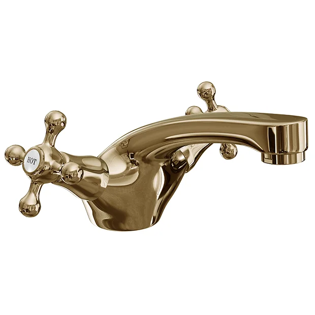 Victoria Gold Traditional Mono Basin Mixer Tap 4 Victoria Gold Traditional Mono Basin Mixer Tap - Image 2