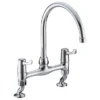 Bristan - Value Lever Bridge Deck Kitchen Sink Mixer With 6" Levers 1 Bristan - Value Lever Bridge Deck Kitchen Sink Mixer With 6" Levers -Espaces Bain Shop valbrdsmc6cd l
