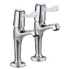 Bristan - Value Lever High Neck Pillar Taps With 3" Levers -Espaces Bain Shop valhnkccd l