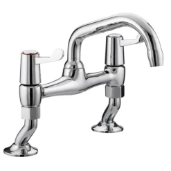 Bristan - Value Lever Pillar Bridge Kitchen Sink Mixer
