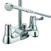 Bristan - Value Lever Bath Shower Mixer - Chrome Plated W/ Ceramic Disc Valves -Espaces Bain Shop value bath mixer l
