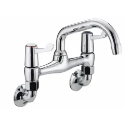 Bristan - Value Lever Wall Mounted Bridge Kitchen Sink Mixer