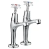 Bristan - Value Crosshead High Neck Pillar Taps -Espaces Bain Shop vaxhnkc l