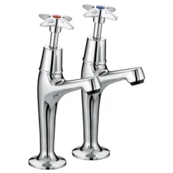 Bristan - Value Crosshead High Neck Pillar Taps