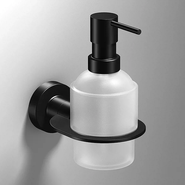 Venice Black Wall Mounted Soap Dispenser 3 Venice Black Wall Mounted Soap Dispenser