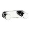 Venice Chrome Double Hook -Espaces Bain Shop vchra04 l