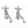 Silverdale Victorian Basin Pillar Taps Chrome -Espaces Bain Shop vctbs2thchrll